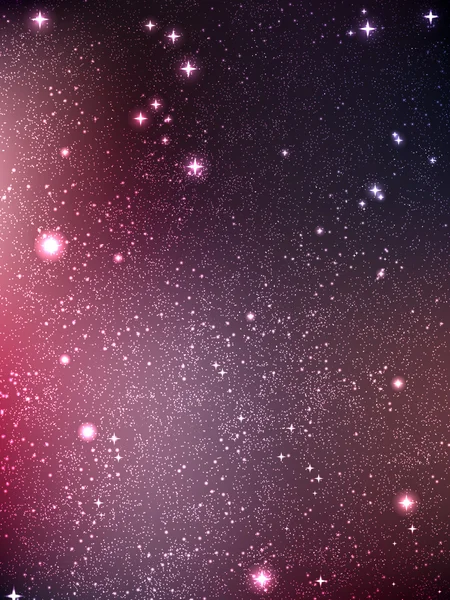 Evren yıldız, Bulutsusu ve galaksi, vektör çizim ile dolu