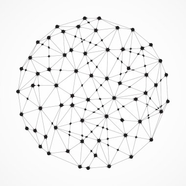 soyut geometrik küresel eleman grafik tasarım, illüstrasyon vektör için