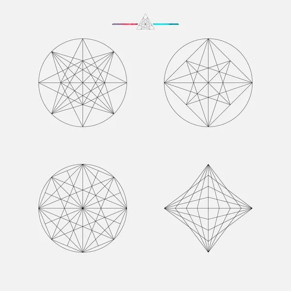 geometrik çizim, daire tasarım vektör çizim