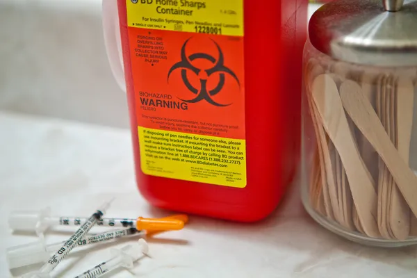 Biohazard Container — Stock Photo, Image