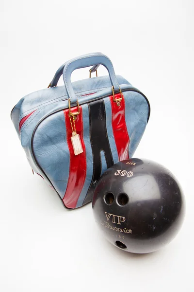 Ballon de bowling et sac — Photo