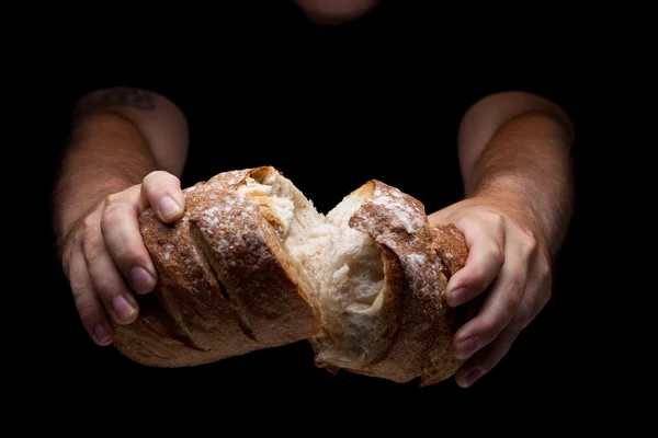 Spezzare il pane — Foto Stock