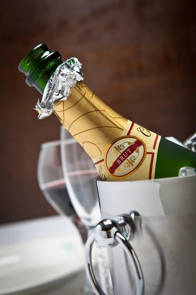 Champagnerflasche — Stockfoto