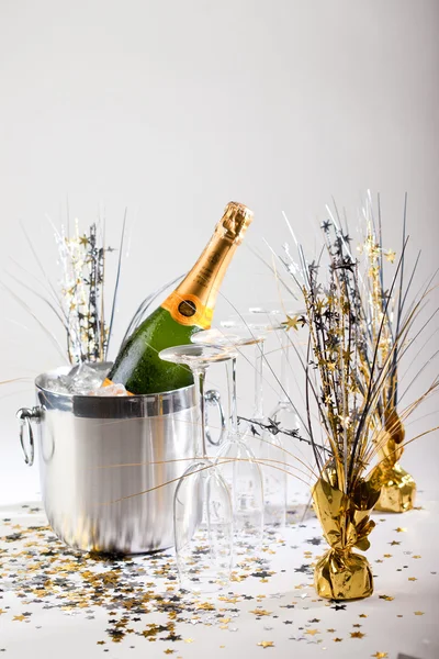 Champagne hink — Stockfoto
