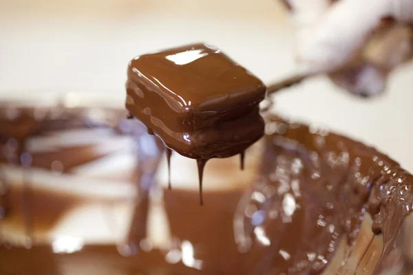 Çikolata yapımı — Stok fotoğraf