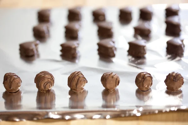 Fabrication de chocolat — Photo