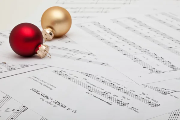 クリスマス楽譜 — ストック写真