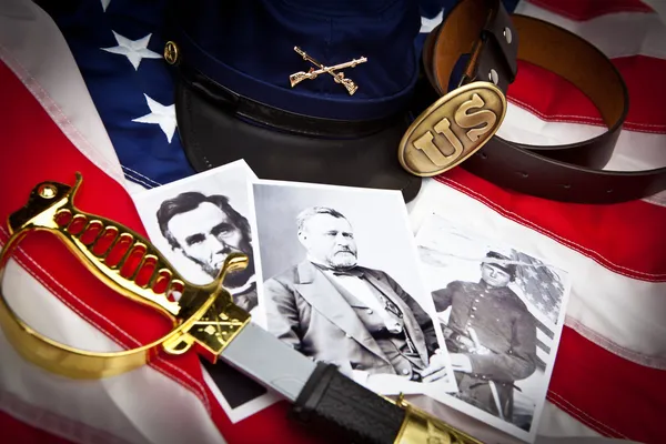 Civil War Items Union — Stock Photo, Image