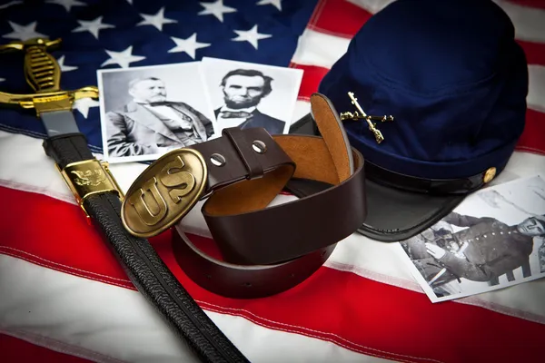 Civil War Items Union — Stock Photo, Image