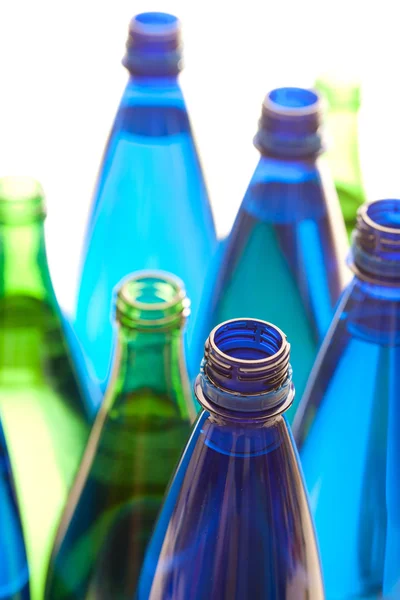 Bottiglie colorate — Foto Stock