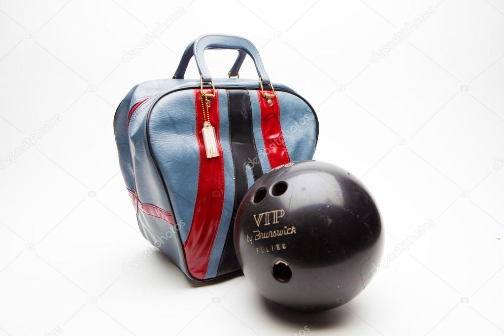 Bowling Ball and Bag Stock Photo by 46474717