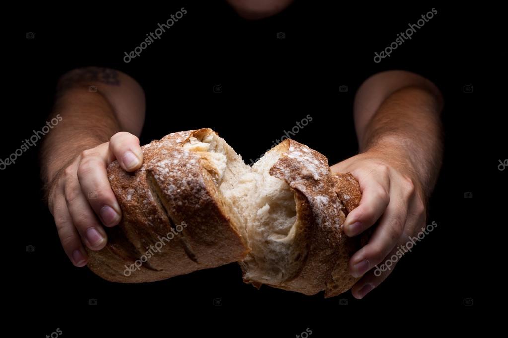 Breaking Bread — Stock Photo © 46474879