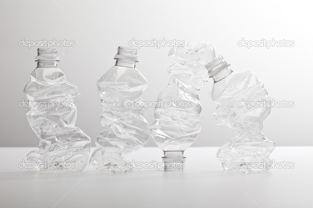 Crushed Plastic Bottles