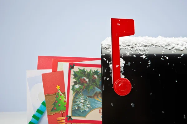 Besneeuwde Mailbox — Stockfoto