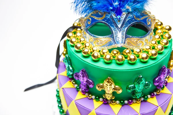 Mardi Gras Tort — Fotografie, imagine de stoc