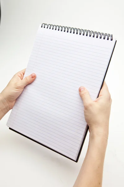 Holding Notebook — Stock Photo, Image