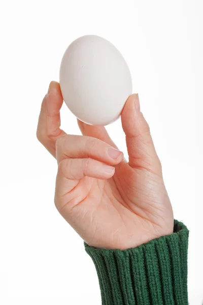 Trzymając jajko — Zdjęcie stockowe