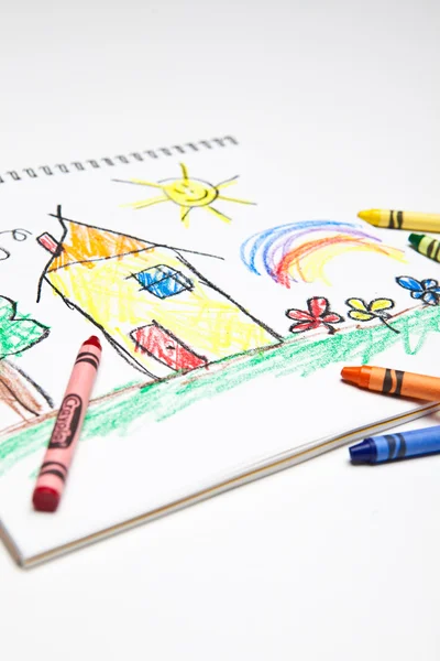 Kinderen tekenen — Stockfoto