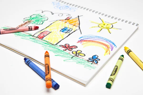 Kids Drawing — Stock Photo, Image