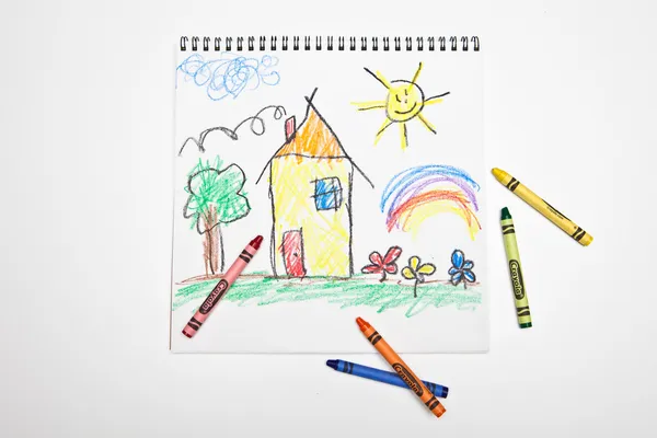 Kids Drawing — Stock Photo, Image