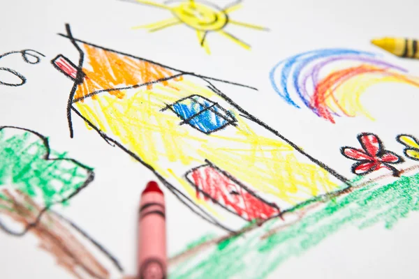 Kids Drawing — Stock Photo, Image