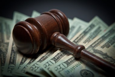 Money and Gavel clipart