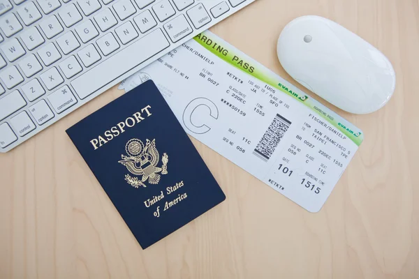 Paszporty i kartę pokładową — Zdjęcie stockowe