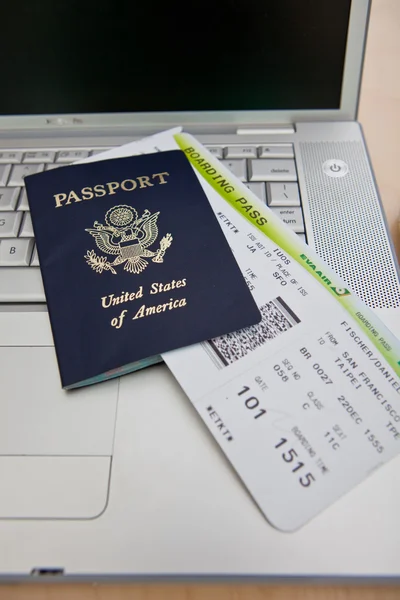 Paszporty i kartę pokładową — Zdjęcie stockowe