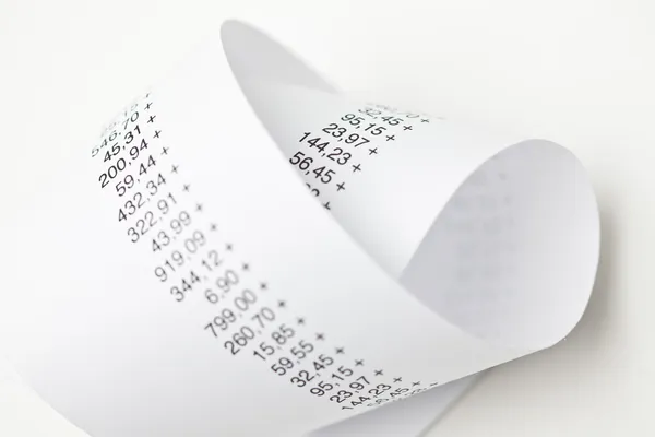 Receipt — Stock Photo, Image