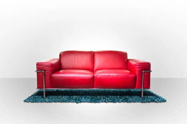 Rotes Sofa — Stockfoto