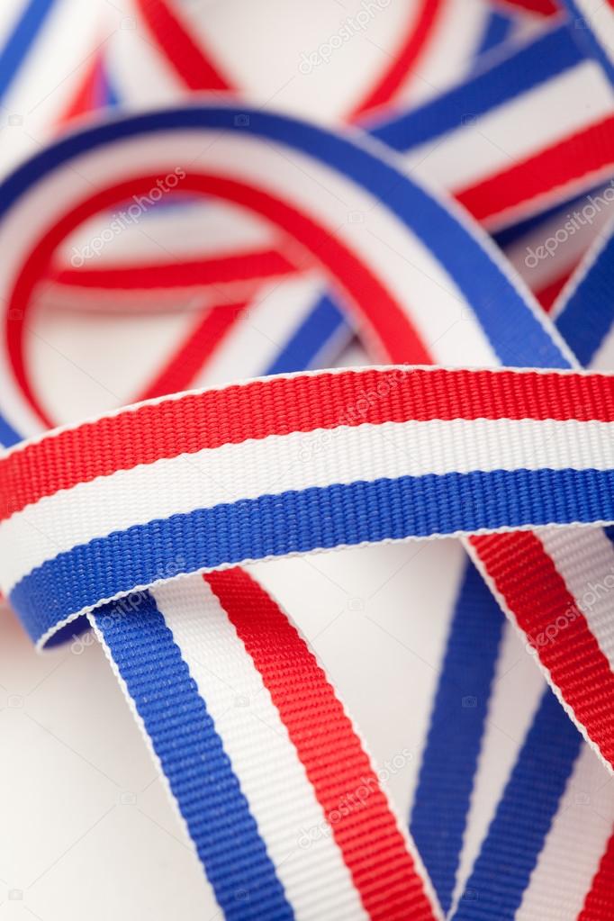 Red White and Blue Ribbon Stock Photo by 48543539
