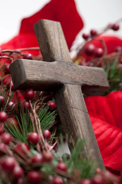 Croce di legno — Foto Stock