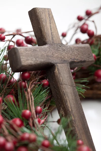 Holzkreuz — Stockfoto