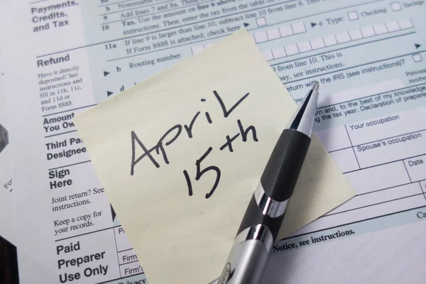 Tax Due Date — Stock Photo, Image