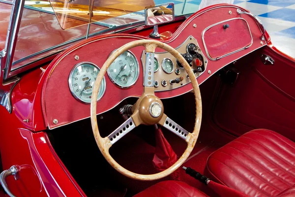 Vintage interior del coche — Foto de Stock
