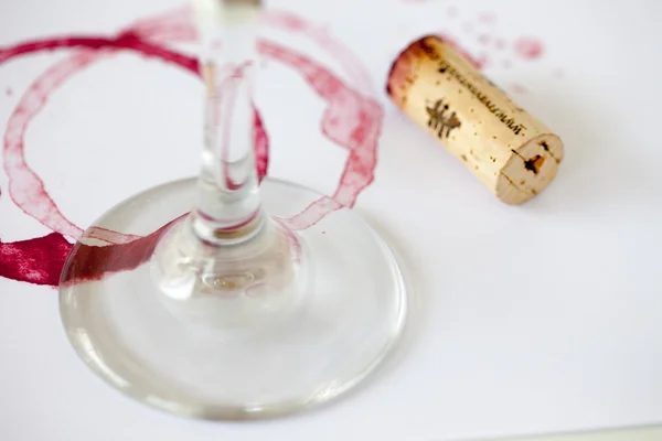 Macchia di vino — Foto Stock
