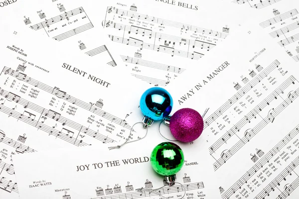 Christmas Sheet Music — Stock Photo, Image