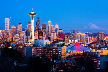 Seattle downtown, gece