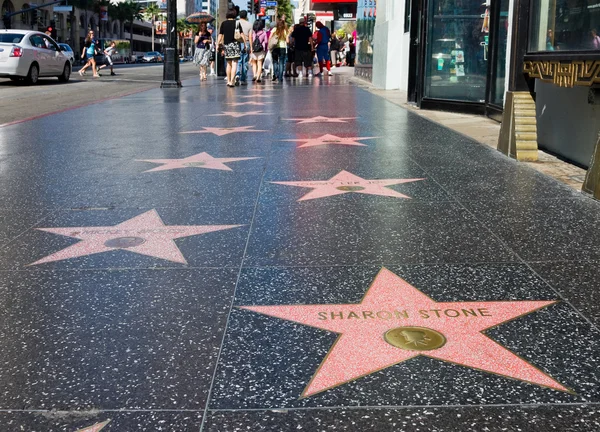 Hollywood promenad berömmelse Stockbild