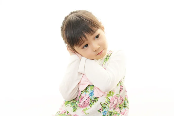 Cute little Asian girl smiling — Stock Photo, Image