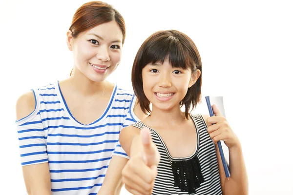 Smiling child with mother — Stock Photo, Image