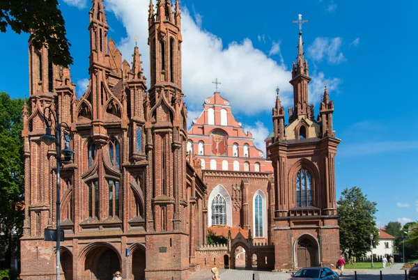 St katedral anne s vilnius en iyi geçmişini görüntüleme — Stok fotoğraf