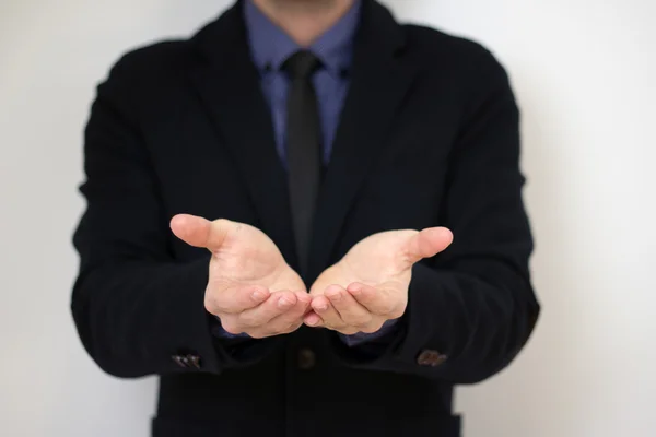 Mann mit leeren Händen — Stockfoto