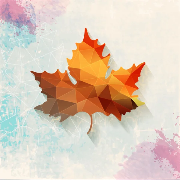 Maple symbol made of triangles — Stockfoto