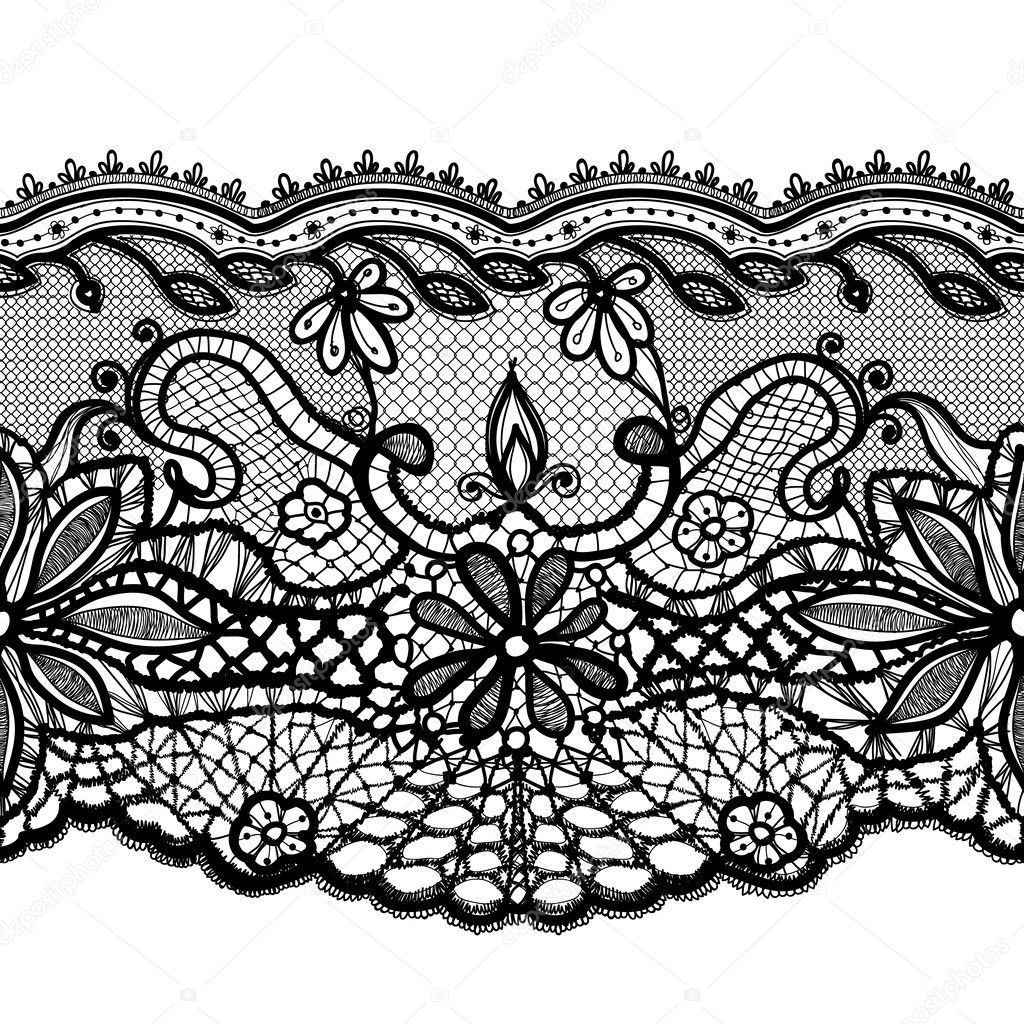 Template frame design for card. Lace Doily.
