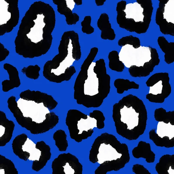 Безшовні Руки Малювали Патріотичним Фоном Гепарда Леопарда Американський День Незалежності — стокове фото