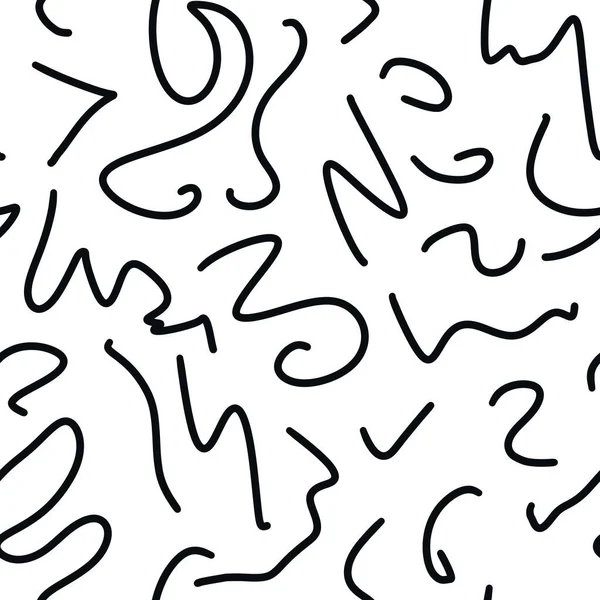 Бесшовный Черно Белый Абстрактный Рисунок Монохромные Геометрические Линии Спирализуют Кривые — стоковое фото