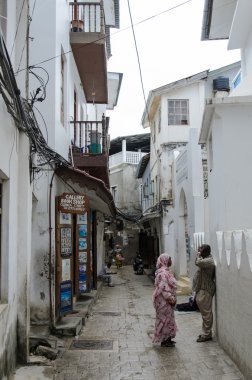 Stone Town, Tanzanya - 27 Mart: Stone Town dar sokakları - 