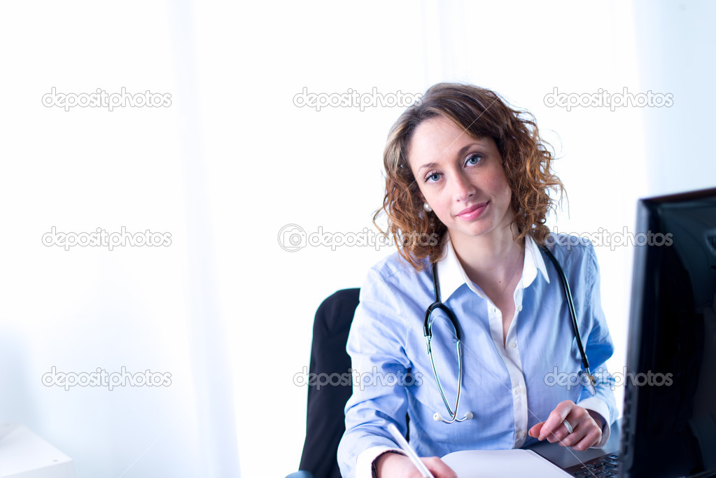 Portrait of a beautiful female doctor