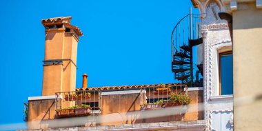 Venedik 'te çatılar Eski mimaride